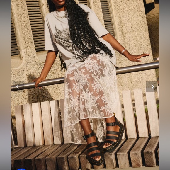 Dr. Martens Black Blaire Hydro Leather Strap Sandals - Picture 3 of 13